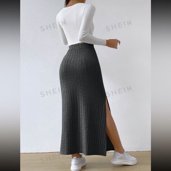Shein | ribbed maxi skirt size small - Picture 2 of 3